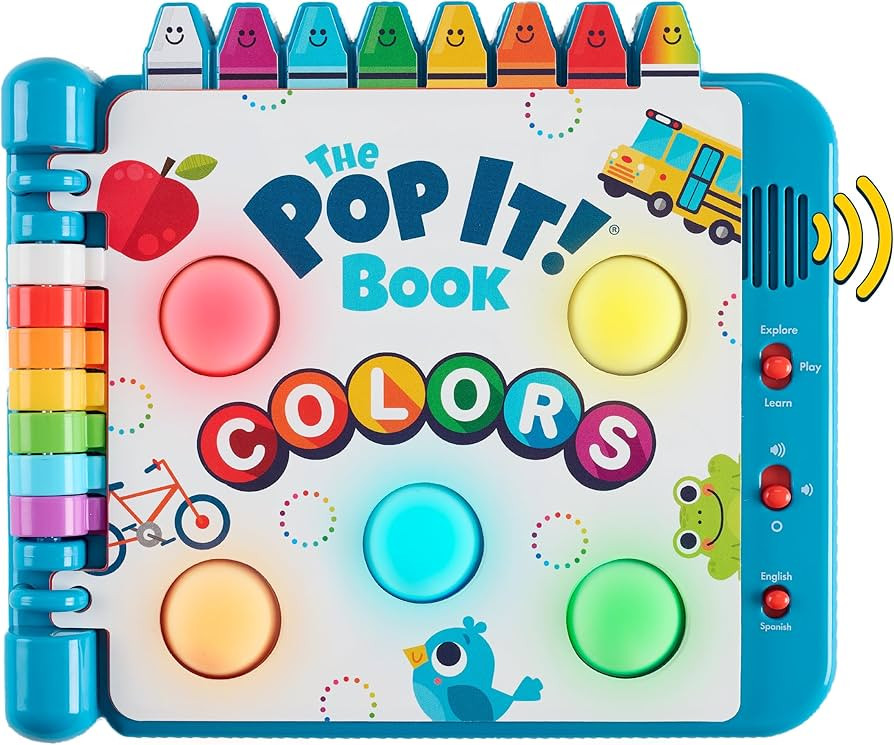 Chuckle & Roar Pop It! Book: Colors – Interactive Sensory Learning Book with Bilingual English ... | Amazon (US)