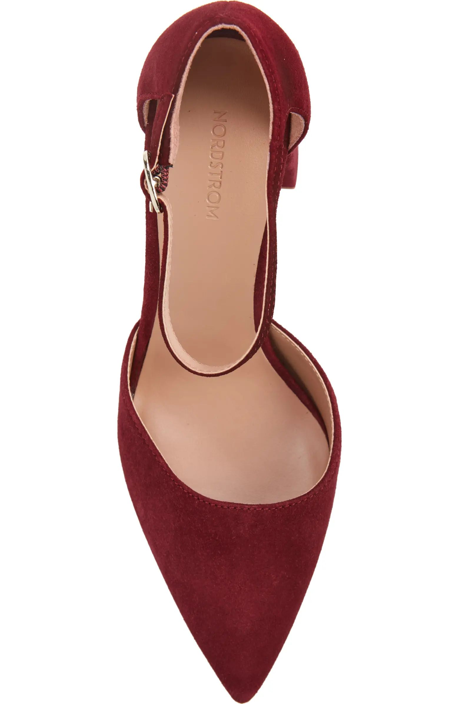 Paola Ankle Strap Pointed Toe Pump (Women) | Nordstrom