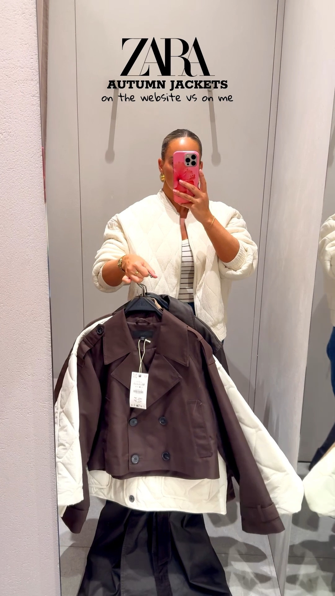ZARA AUTUMN JACKET TRY ON HAUL 🍂✨

I’m a UK size 10, 5ft4 and I’m wearing the following sizes;
Jacket 1 - small
Jacket 2 - medium
Jacket 3 - large
Jacket 4 - xtralarge 
Jacket 5 - medium
Jacket 6 - large (but this was too big - I could have gone for a small)

My whole outfit I am wearing at the start is from PRIMARK so I can’t link any of it!

Autumn jackets, autumn outfits UK, suede jacket, leather jacket, biker jacket, bomber jacket , Zara try on haul, Zara haul, trench coat

#LTKstyletip #LTKuk #LTKautumn