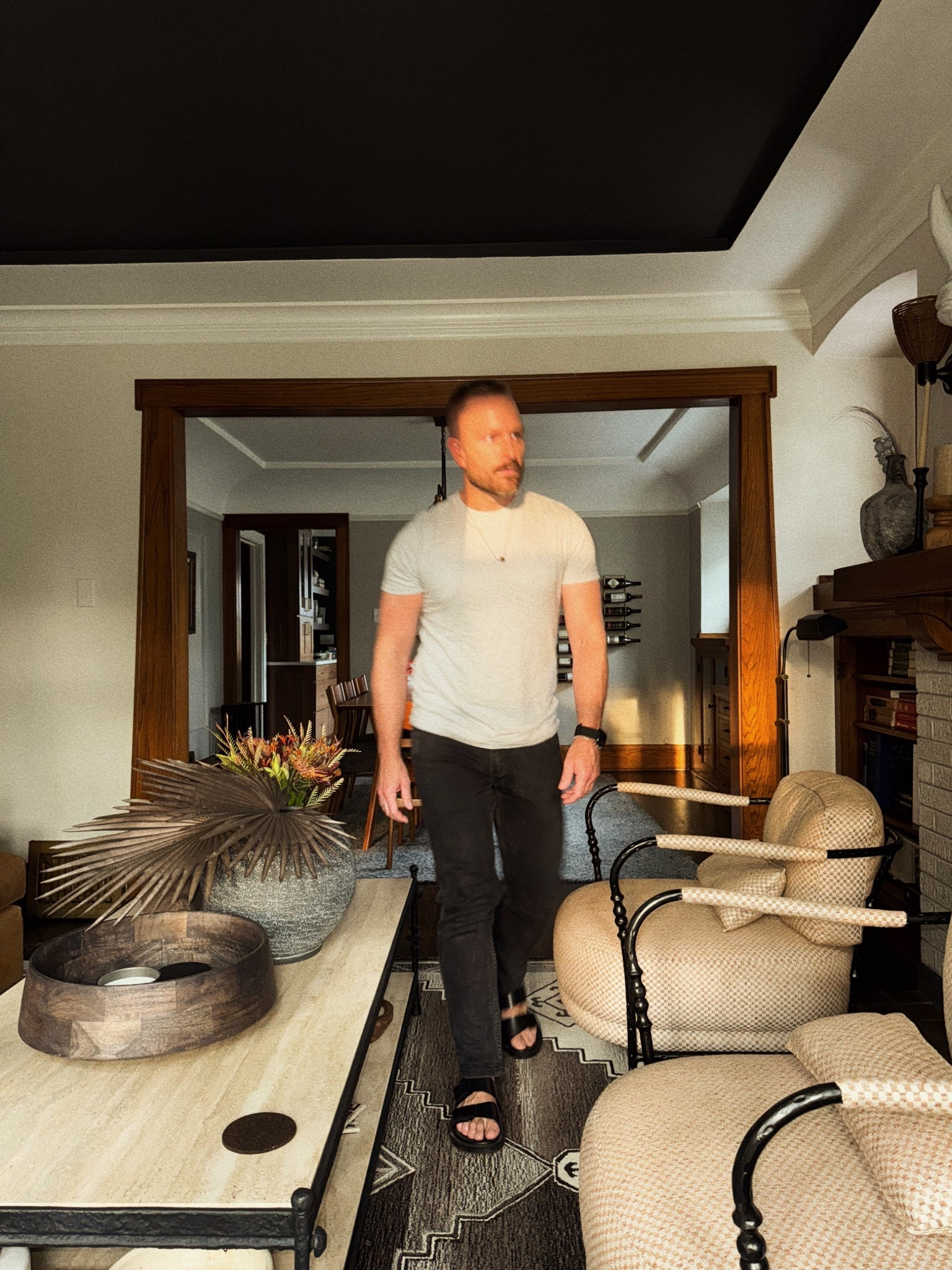 A living room refresh: Warm, moody and masculine  