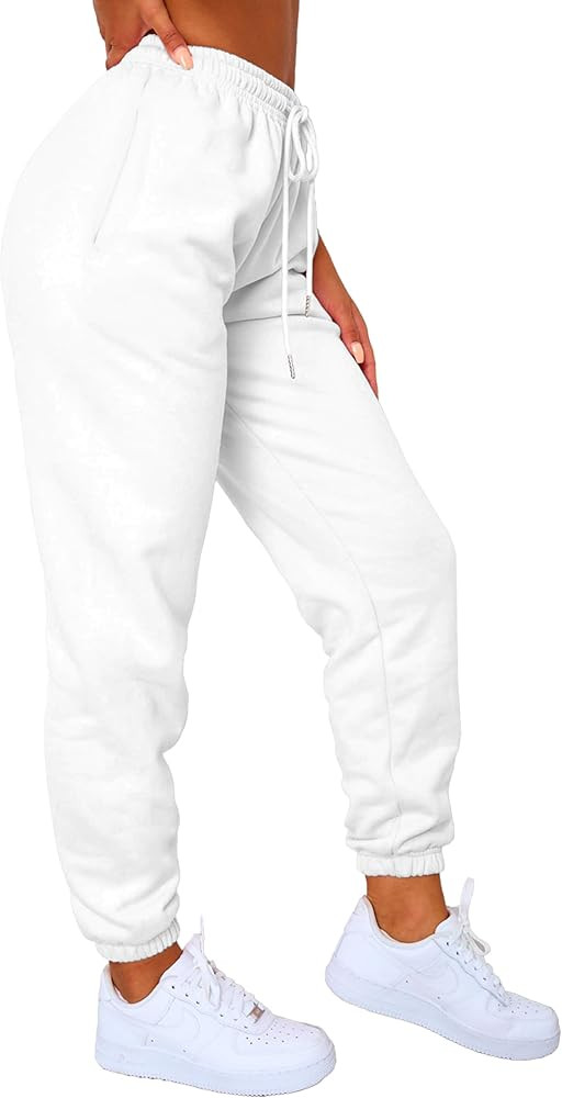 Waitfairy Sweatpants Women - Joggers for Women High Waist Baggy Sweat Pants for Womens Joggers wi... | Amazon (US)