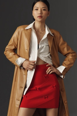 Maeve Bows Mini Skirt | Anthropologie (US)