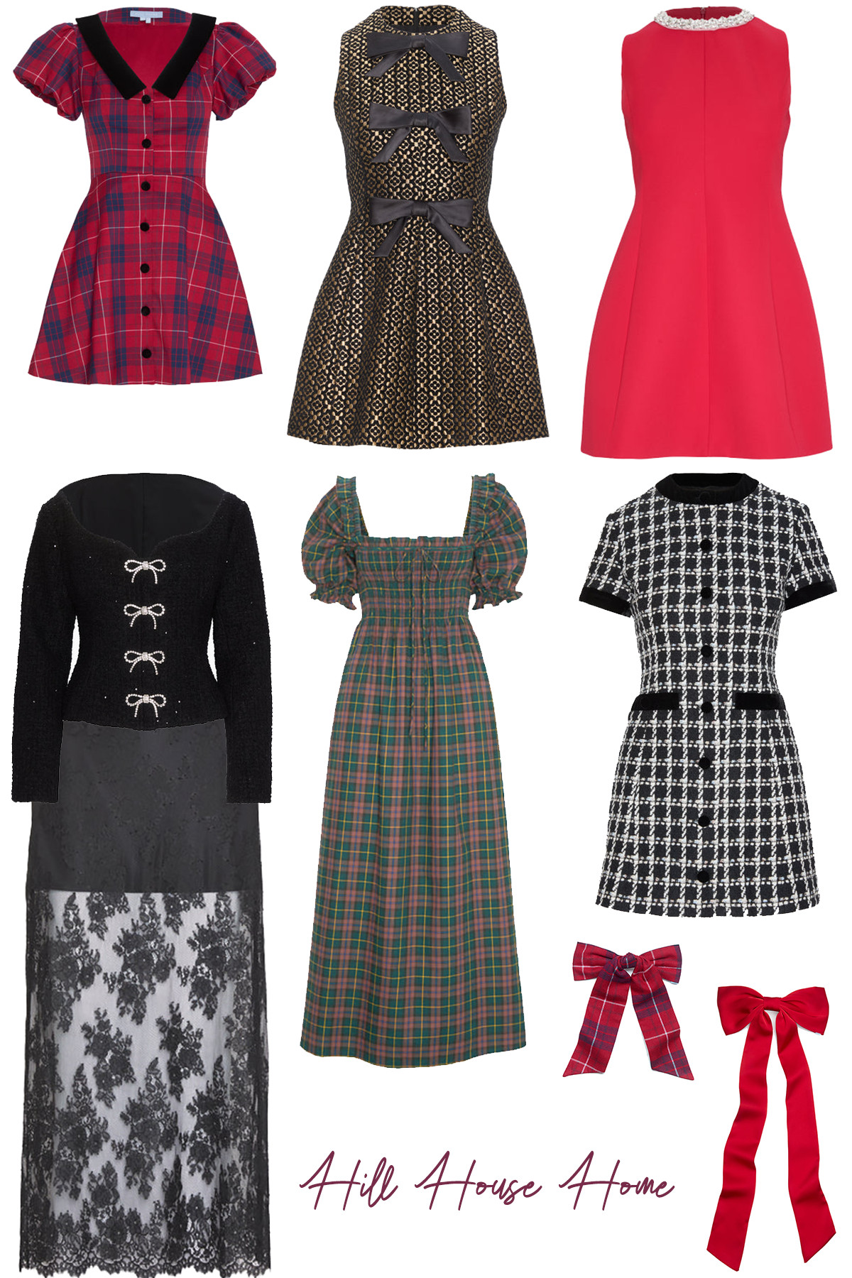 Hill House Home Christmas Outfits

If your style is described as romantic or even cottagecore (is that still a thing?), then you’ll likely gravitate towards these pieces from Hill House Home. The dresses are great for a fancier holiday party or event and can be worn under a blazer or fur jacket for cooler temps. Rich plaids, brocades, and embellishments like bows and gems give these pieces a luxe look.

 

 #LTKCyberWeek #LTKGiftGuide #LTKHoliday