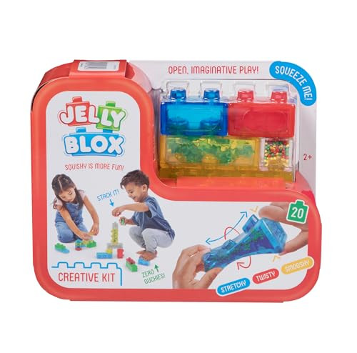 Goliath Jelly Blox Creative Kit | Includes 20 Blocks | Toddler & Preschool Building Blocks Kids Can Squeeze, Stretch, Squish | Safety Tested & Ouch-Free | Tactile, Sensory Play Toy for Ages 2+ | Amazon (US)