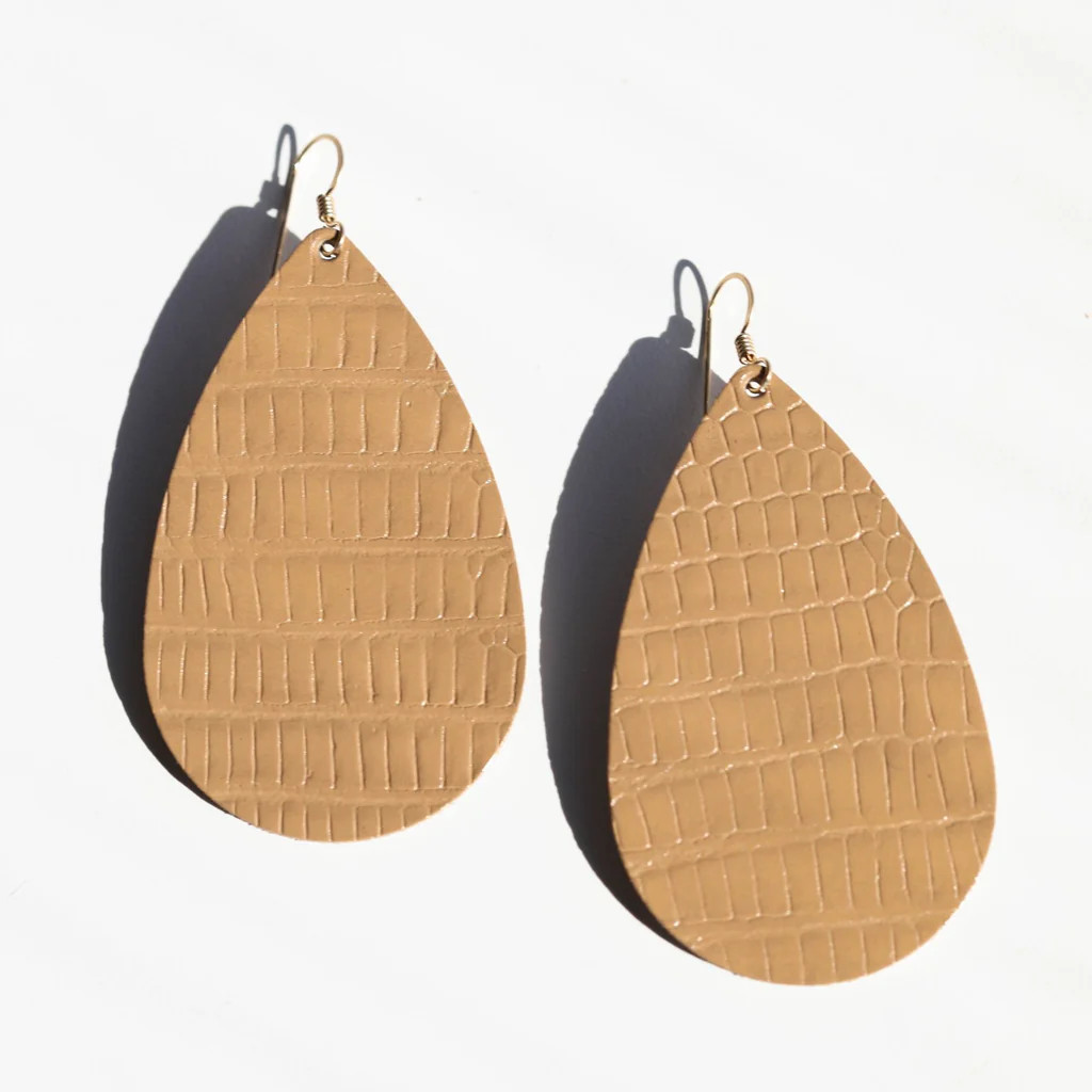 Iced Latte Teardrops | Nickel and Suede
