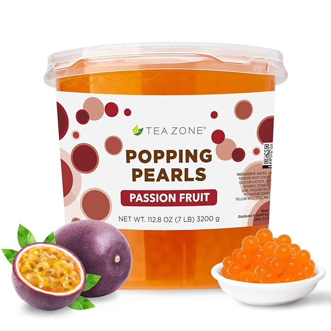 Tea Zone 7 lb Passion Fruit Popping Pearls | Amazon (US)