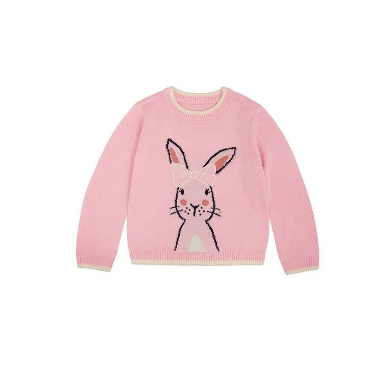 Way To Celebrate Toddler Girl Easter Sweater, Sizes 12M-5T | Walmart (US)