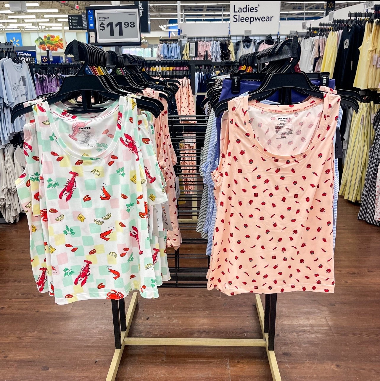 I rarely wear pajamas. I usually just wear old tshirts, but these $10 sets from Walmart are so cute and soft! 