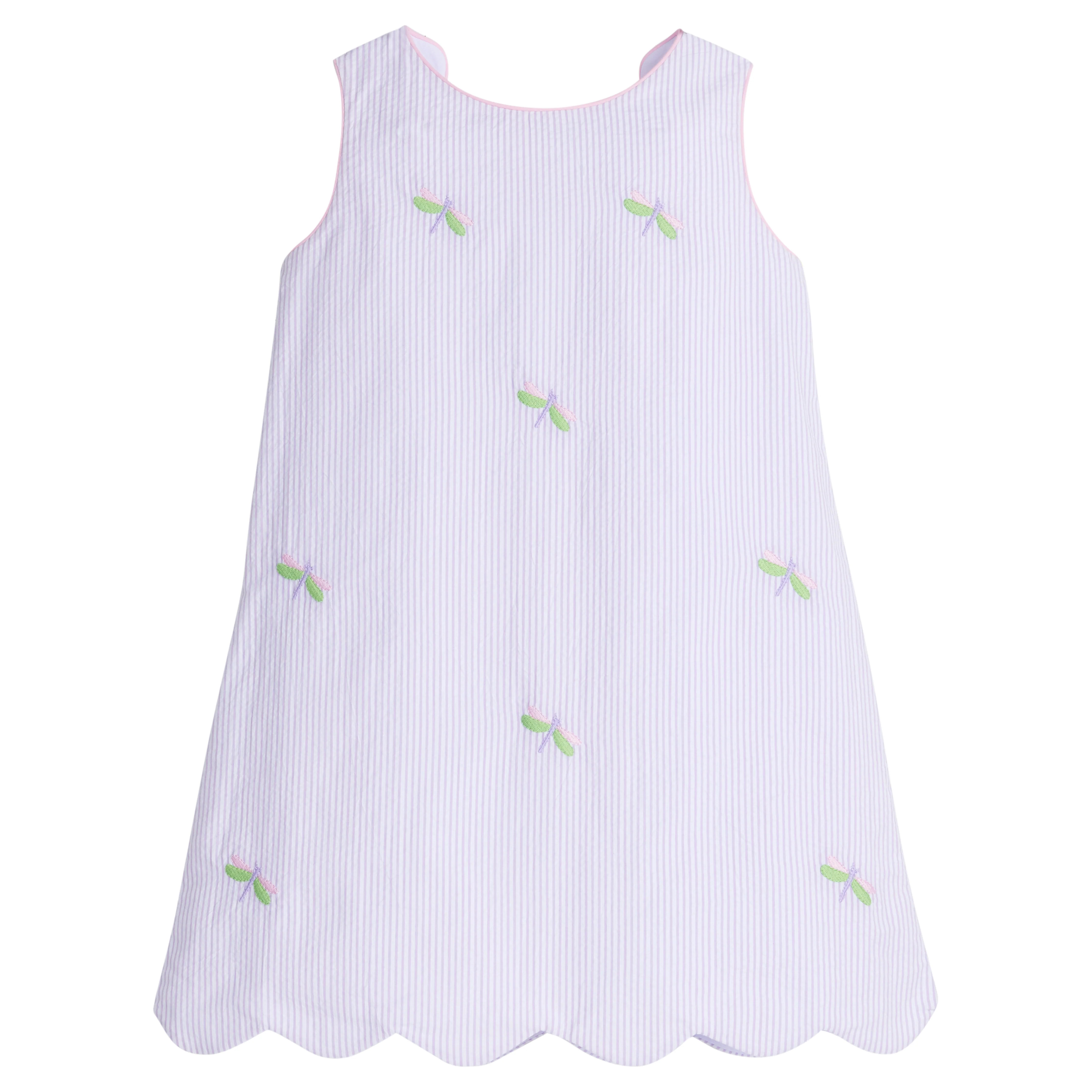 Embroidered Bow Back Dress - Dragonfly | Little English