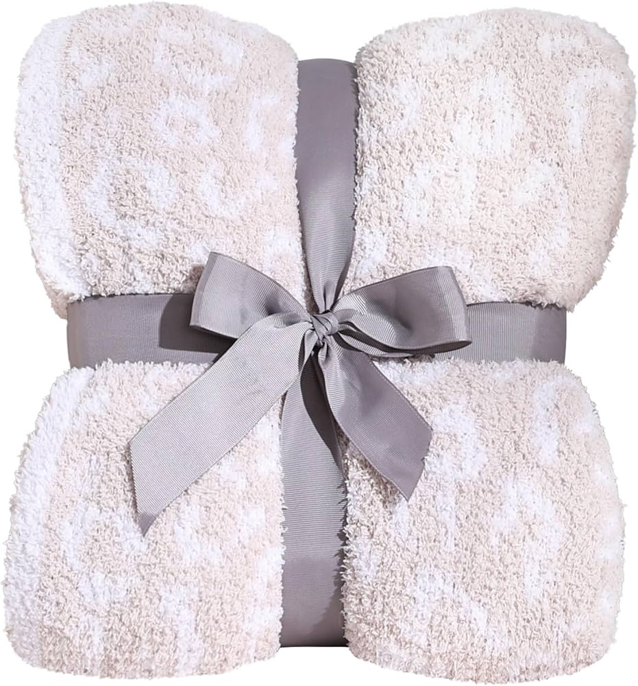 Panku Ultra Soft Leopard Throw Blanket, Plush Cozy Cheetah Blankets for Couch and Sofa Gift Pack,... | Amazon (US)