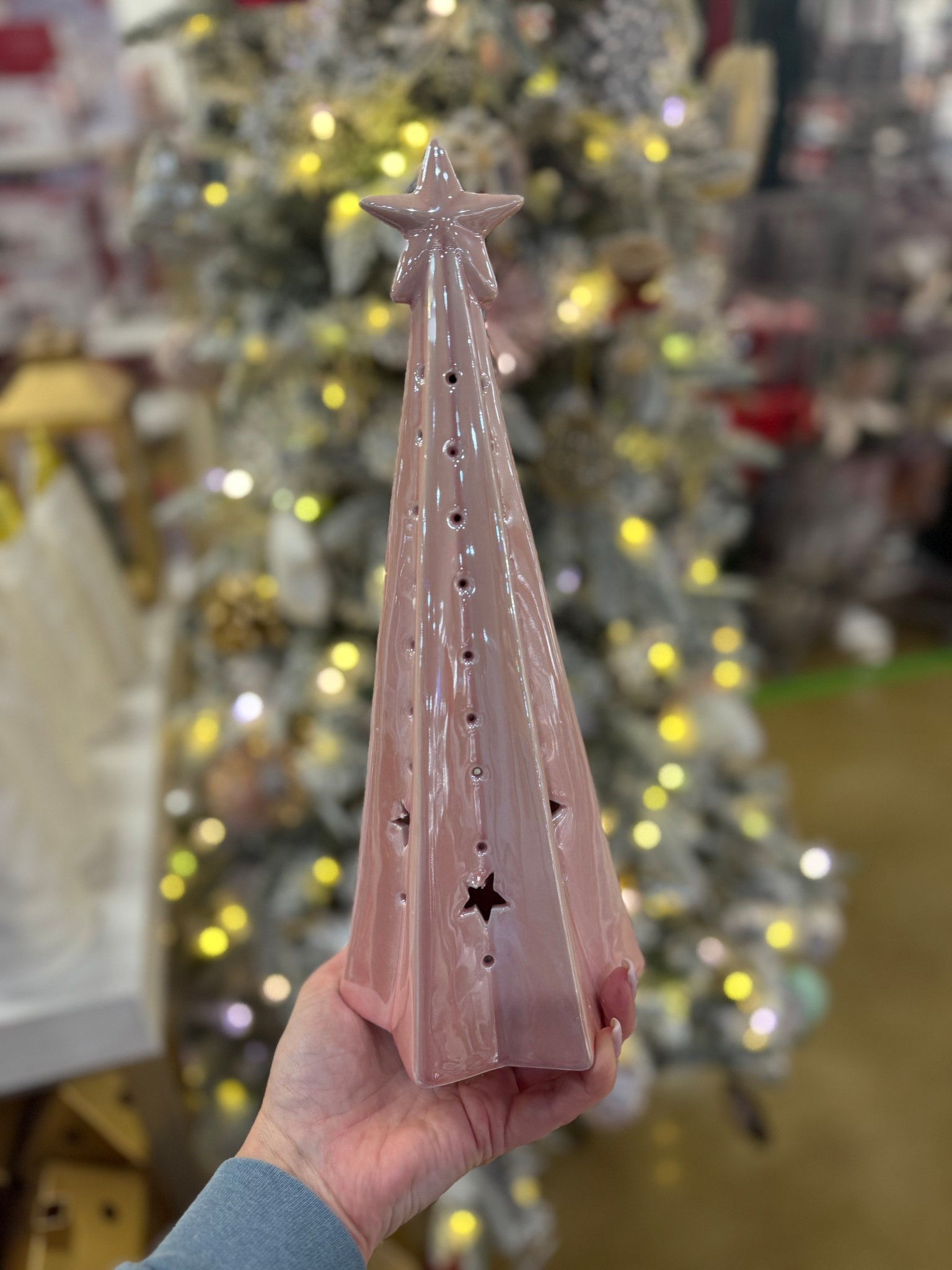 Pink Christmas is officially my weakness 😅 I spotted this pink ceramic Christmas tree at Kohl’s and had to share — it’s the perfect little pop of color if you’re doing the soft pink holiday vibe that’s everywhere this year. So cute on a mantel, entry table, or even a coffee bar. (Found this pink ceramic Christmas tree in-store at Kohl’s, but linking a super similar one here since I can’t find this exact version online)

#LTKHoliday #LTKGiftGuide #LTKSeasonal