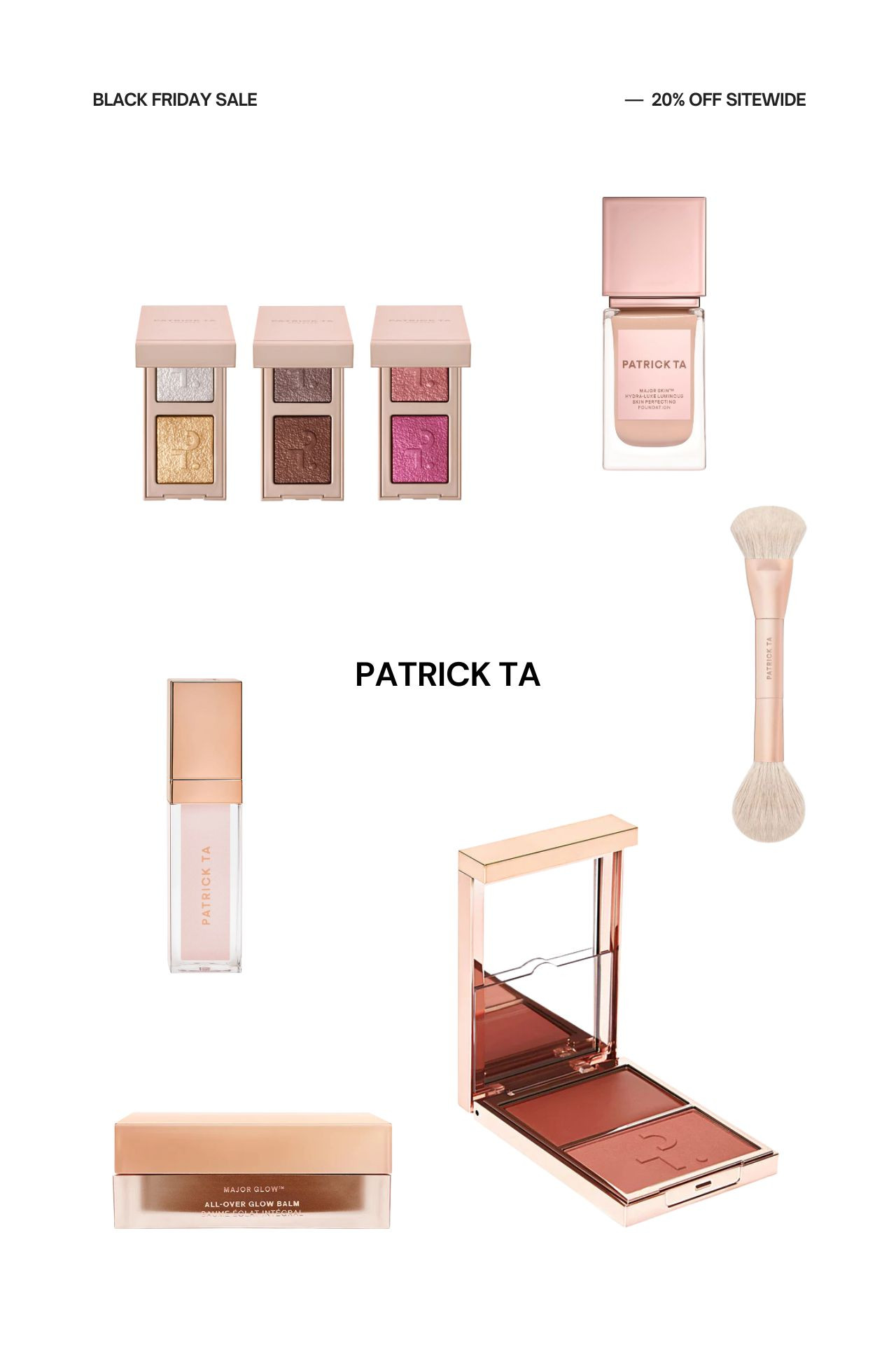 Addicting to trying Patrick Ta products and have never been disappointed. Esp the dewy blush is life changing! Linked fave products for black friday sale! 

#LTKFindsUnder50 #LTKSaleAlert #LTKCyberWeek