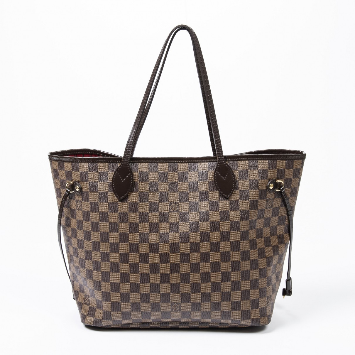 Louis Vuitton Neverfull Brown Leather Handbag for Women | Vestiaire Collective (Global)