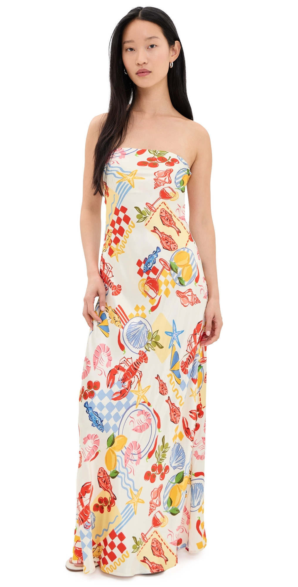 LSPACE Spring In Love Midi Dress Seaside Soiree XL | Shopbop