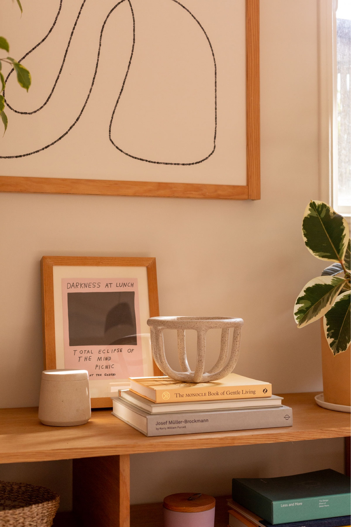 Organic modern - home decor - living room - bookcase - earthy - neutral color
palette - artwork - pottery - interiors

#LTKstyletip #LTKhome #LTKFind