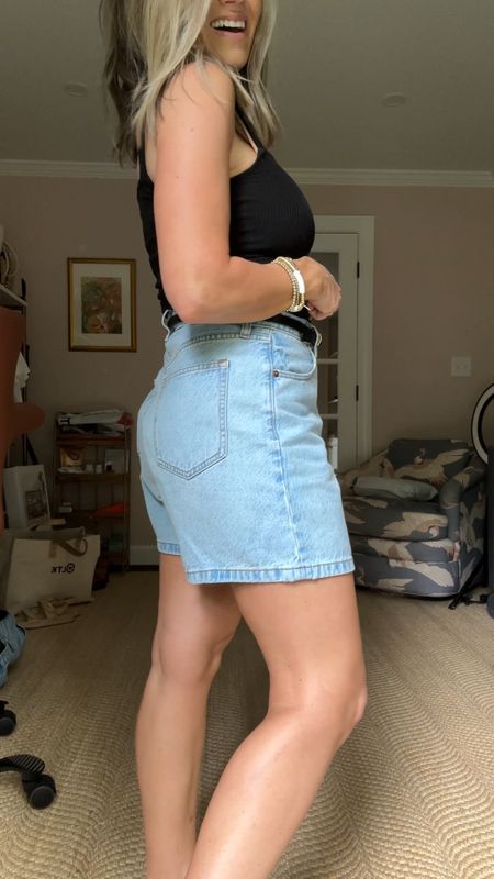 I love Abercrombie shorts. They fit like a dream. They have enough room in the butt but aren’t too big in the waist. And they’re not too short which I appreciate as an older mom. :) 

I linked my 3 favorite pairs that are on sale. I have a size 27 in all - they run TTS but size up if you’re on the fence. If you want  more room in the hips and thighs, get the curves love fit. 

#LTKOver40 #LTKVideo #LTKSaleAlert