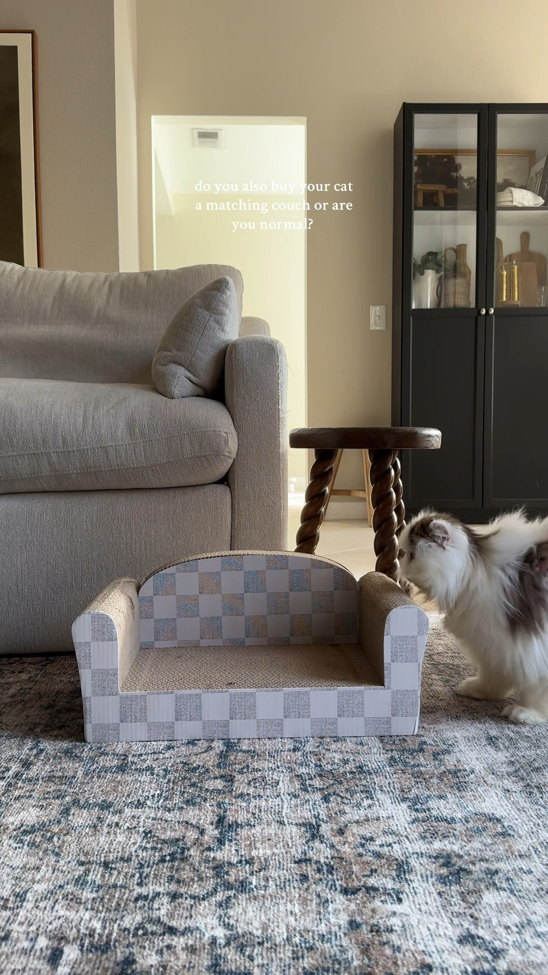 Cat scratcher, cat couch, grey couch 

#LTKHome #LTKPets