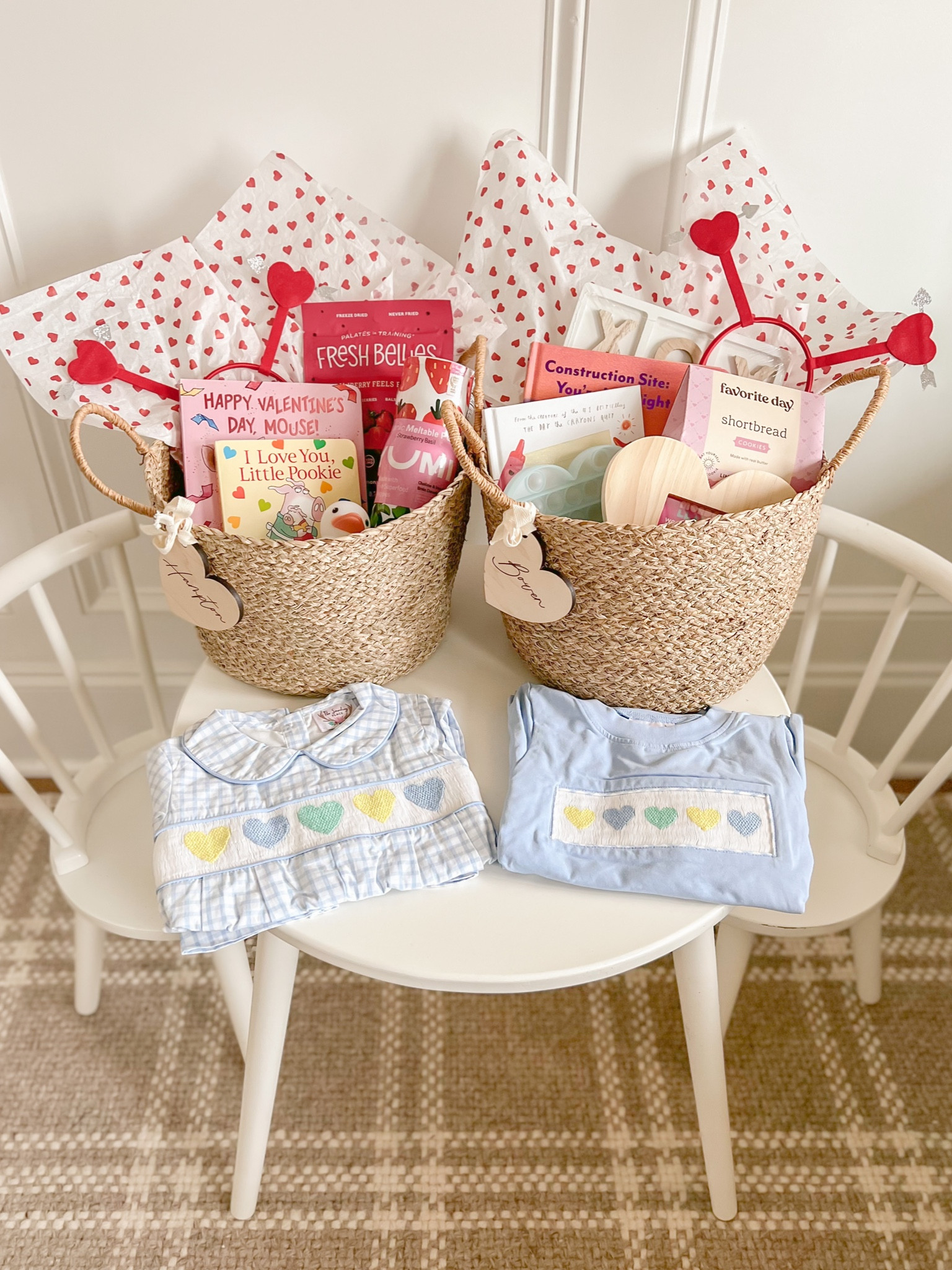 Love Baskets for my sweet boys this year! ❤️❤️

Their outfits are from The Smocking Place (it’s a preorder group - they have an app & website!)

Red heart Headbands & blue heart playdoh kits are from the dollar section at Target ❤️

#LTKkids #LTKGiftGuide #LTKbaby