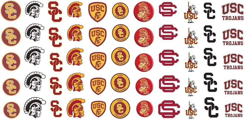 Sports Team for California College USC Waterslide Nail Art Decals - Salon Quality! | Amazon (US)