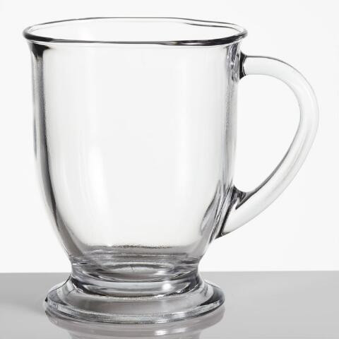 Glass Café Mugs Set of 2 | World Market