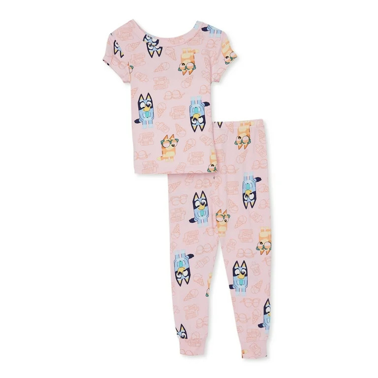 Character Toddler Girl Viscose 2-Piece Pajama Set, Size 12M-5T | Walmart (US)