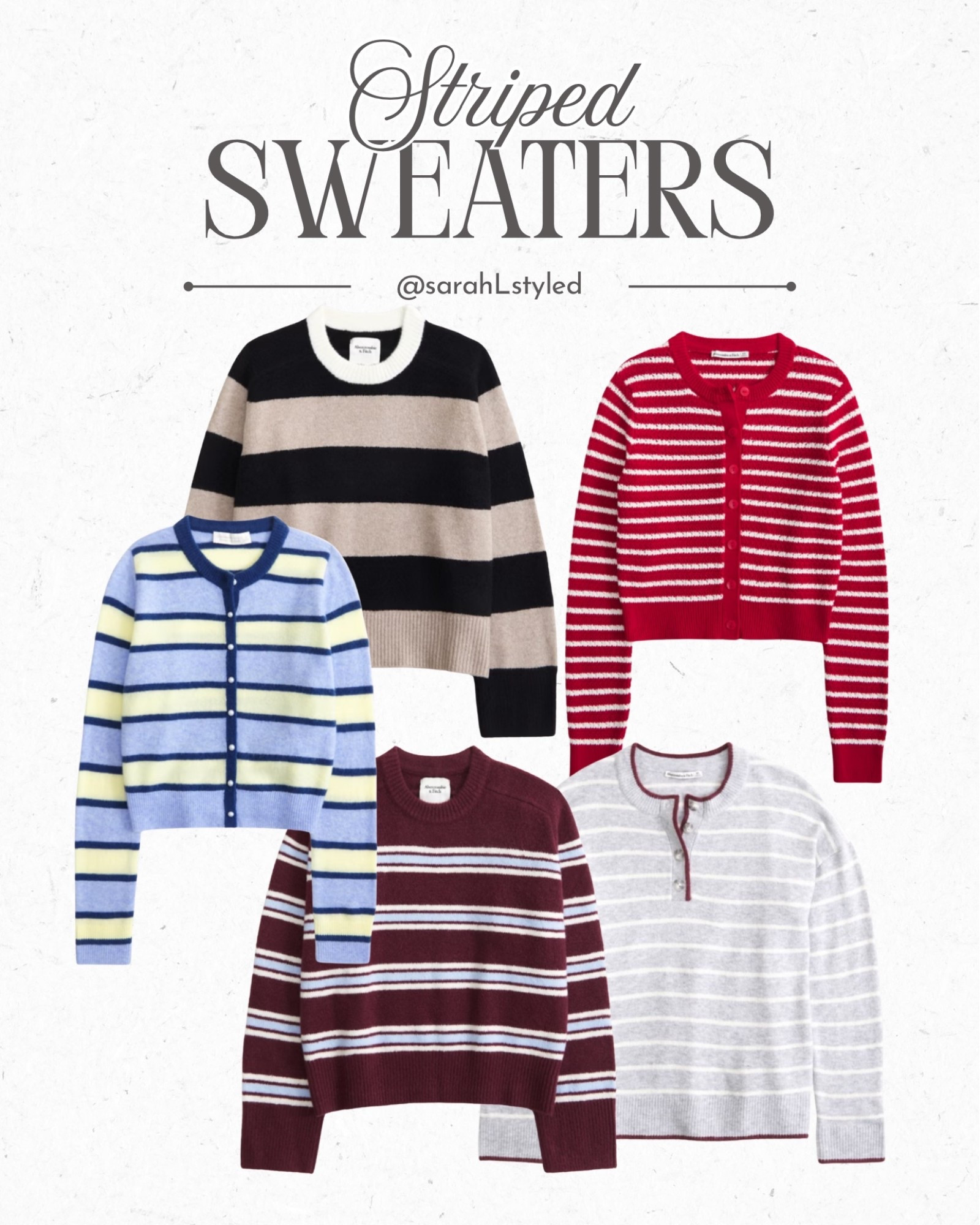 20% off striped sweaters! 

striped sweater, striped cardigan, neutral sweater, classic sweater style, everyday sweater outfit, fall sweater outfit, winter sweater outfit, cozy knit sweater, lightweight sweater, layering sweater, capsule wardrobe staple, timeless fashion, casual chic outfit, preppy style sweater, elevated basic sweater, work to weekend outfit, weekend casual outfit, classic stripes outfit, women’s knitwear, closet staple sweater, Abercrombie finds 

#LTKSaleAlert