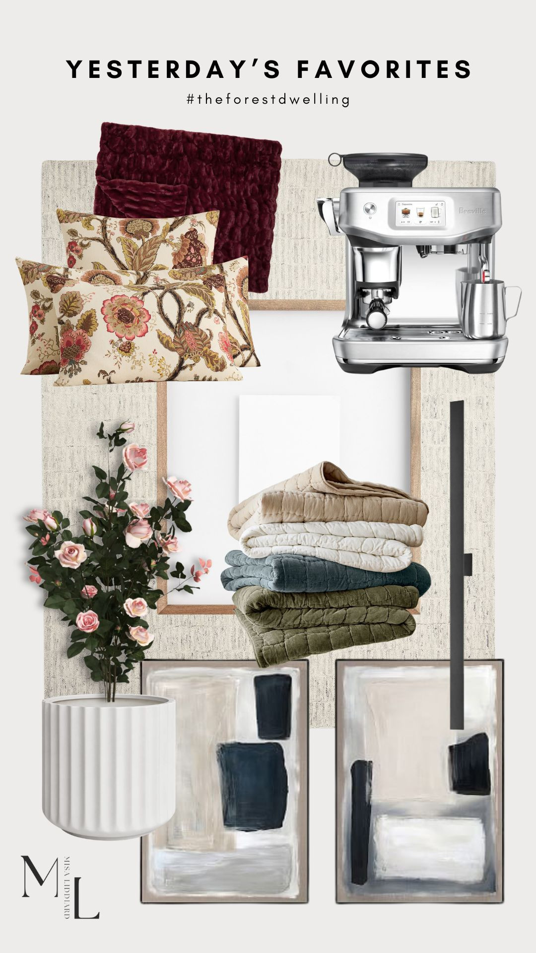 Sharing the faves from yesterday! The Breville Espresso machine has been life changing. I love being able to make high quality lattes at home. I have the Cozy Cloud Quilt in a few colors. The perfect accent for any bedding.  

 #LTKdayinmylife #LTKSeasonal #LTKHome