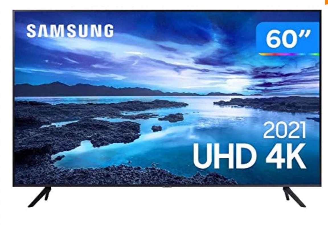 Smart TV LED 60" 4K UHD Samsung UN60AU7700 - Wifi, HDMI, USB

#LTKbrasil