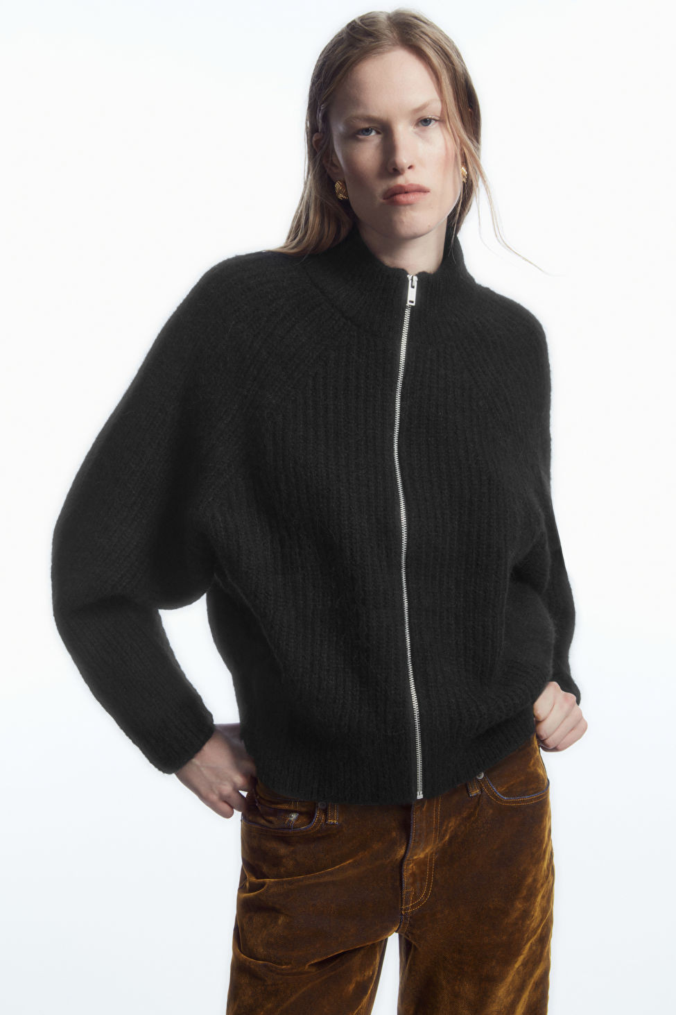ALPACA-BLEND ZIP-UP CARDIGAN | COS UK