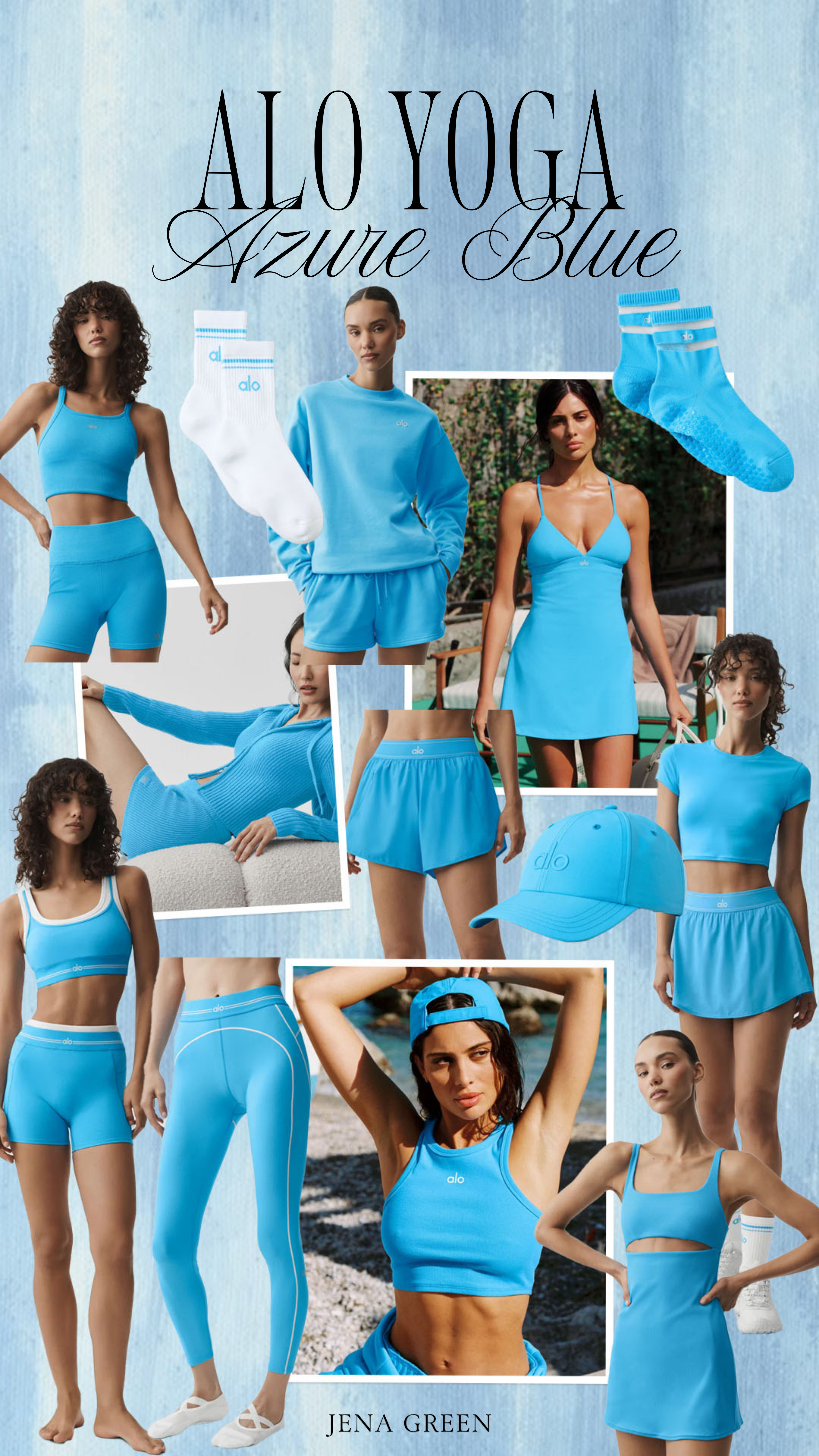 Alo Yoga Azure Blue | ALo Yoga New Arrivals | Alo Yoga New Color 

 #LTKootd #LTKSeasonal #LTKActive