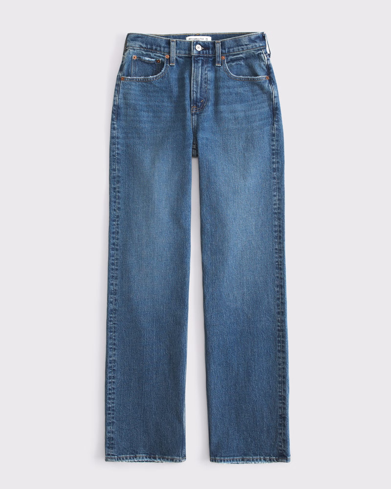 Curve Love High Rise 90s Relaxed Jean | Abercrombie & Fitch (US)