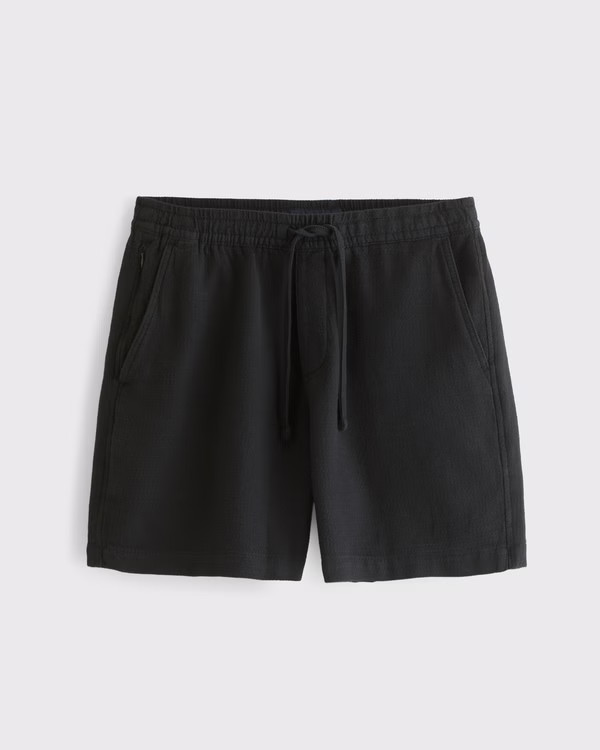 Men's Cotton Texture Pull-On Short | Men's Bottoms | Abercrombie.com | Abercrombie & Fitch (US)