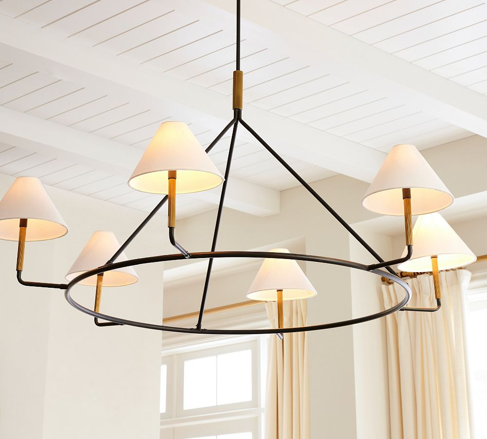 Kensington Metal Round Chandelier | Pottery Barn (US)