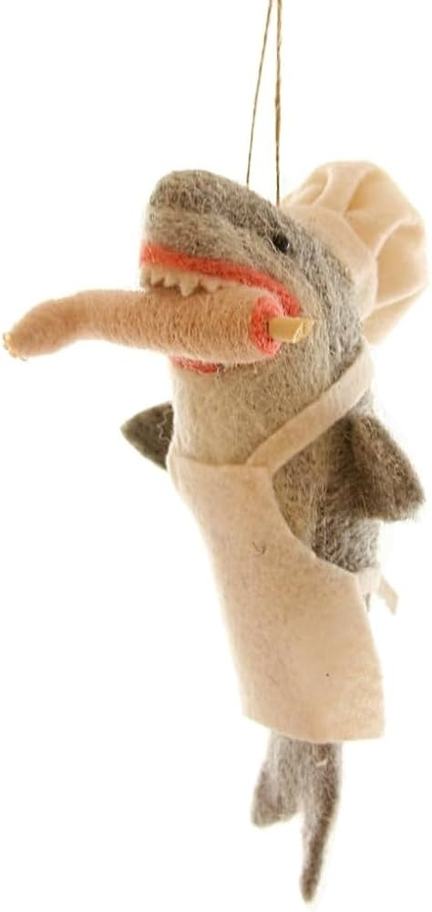 Cody Foster & Co Bon Apetit Shark Felt Hanging Ornament WO-2353 | Amazon (US)