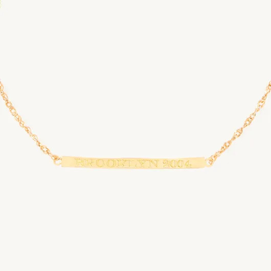 Sweet Nothing Gold Signet ID Bracelet | Catbird