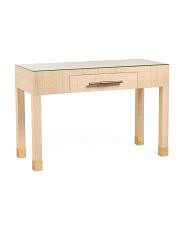32x48x20 Sophisticate Natural Saguran Console Table | TJ Maxx
