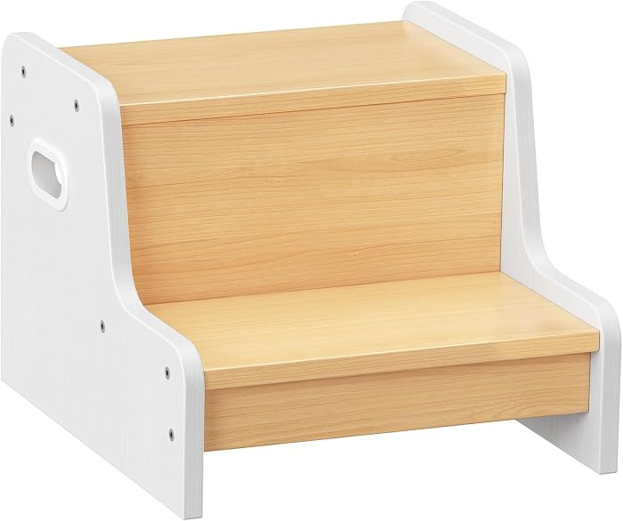 HOOBRO Step Stool for Kids, Two Step Toddler's Stool, Kids Potty Training Stool with Handles, Non... | Amazon (US)