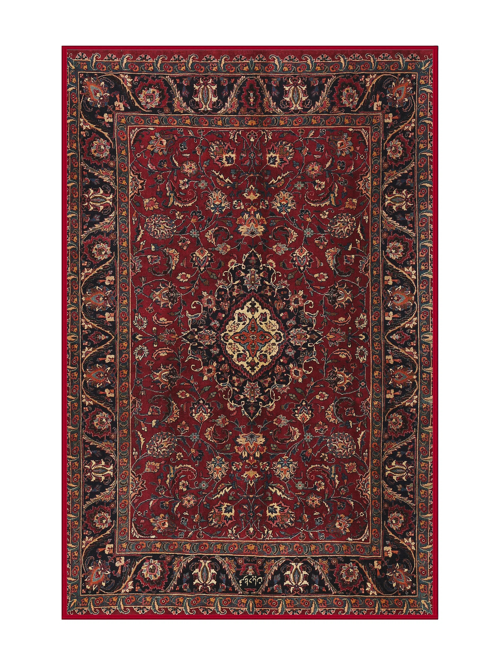 Wojciech Oriental Red/Black/Tan Area Rug | Wayfair North America