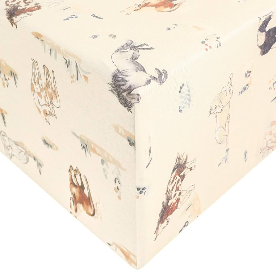 Premium Fitted Knit Crib Sheet/Toddler Sheet Montana by Copper Pearl | Amazon (US)