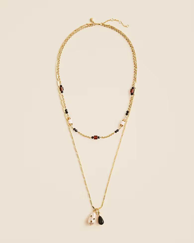 Layered charm necklaces set | J. Crew US