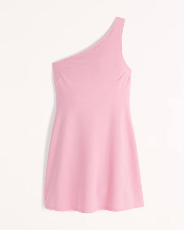One-Shoulder Traveler Mini Dress | Abercrombie & Fitch (US)