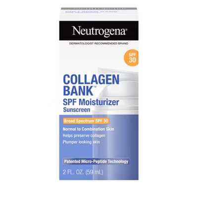Neutrogena Collagen Bank Daily Face Moisturizer - SPF 30 - 2 fl oz: Cream for Normal to Very Dry Skin, Unscented | Target