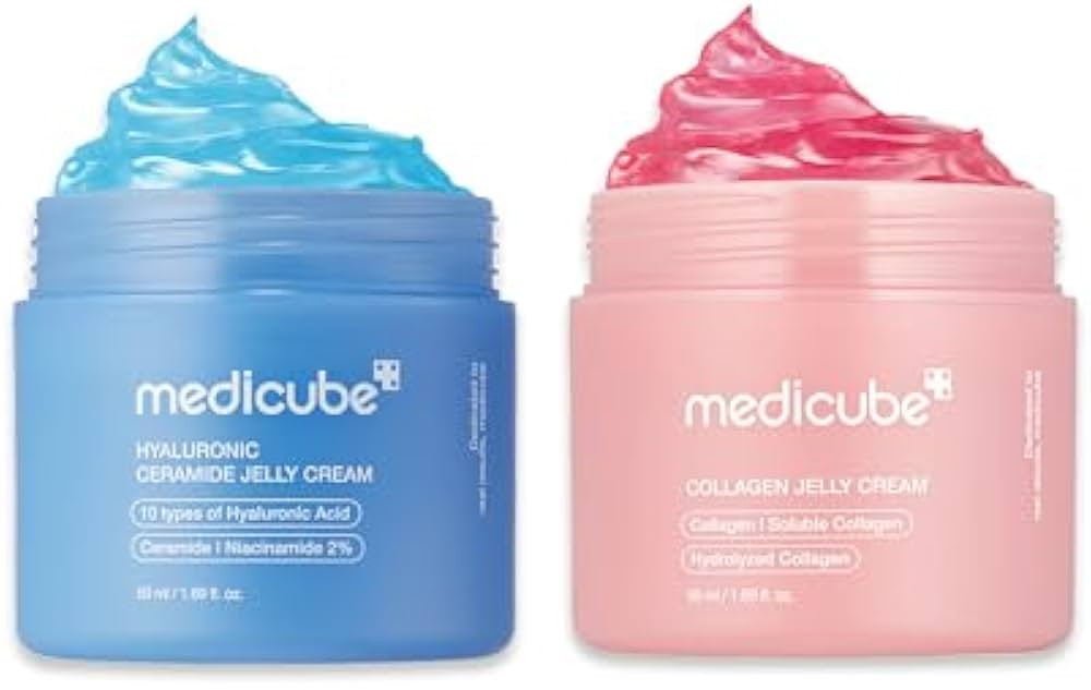Amazon.com: medicube Viral Jelly Cream Duo: Hyaluronic Acid and Collagen Jelly Cream for Boosting... | Amazon (US)