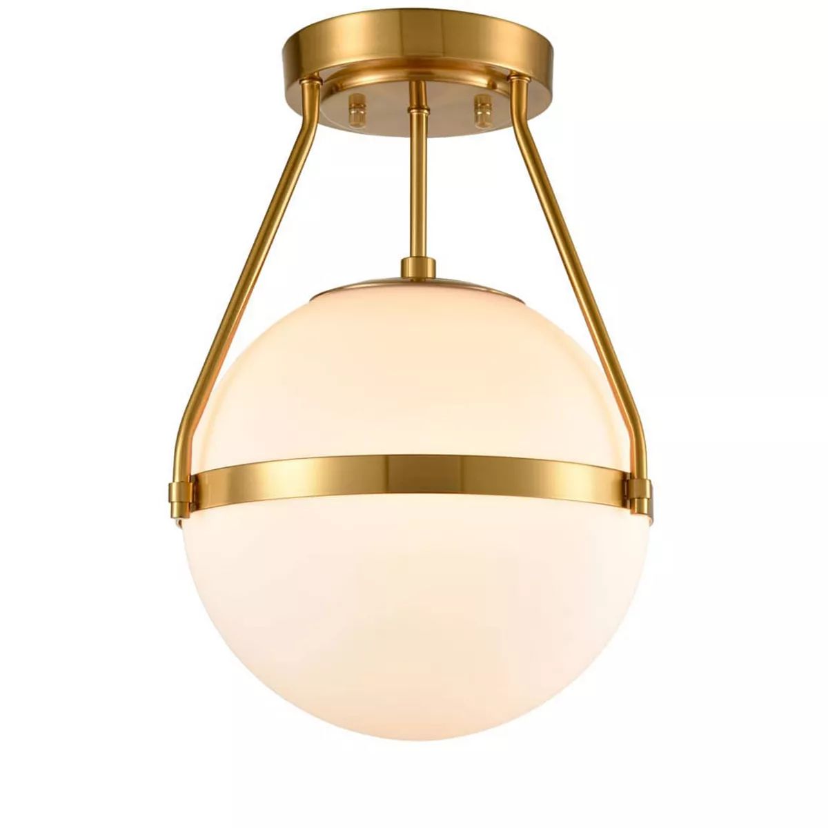 Gold Globe Semi Flush Ceiling Light | Kohl's