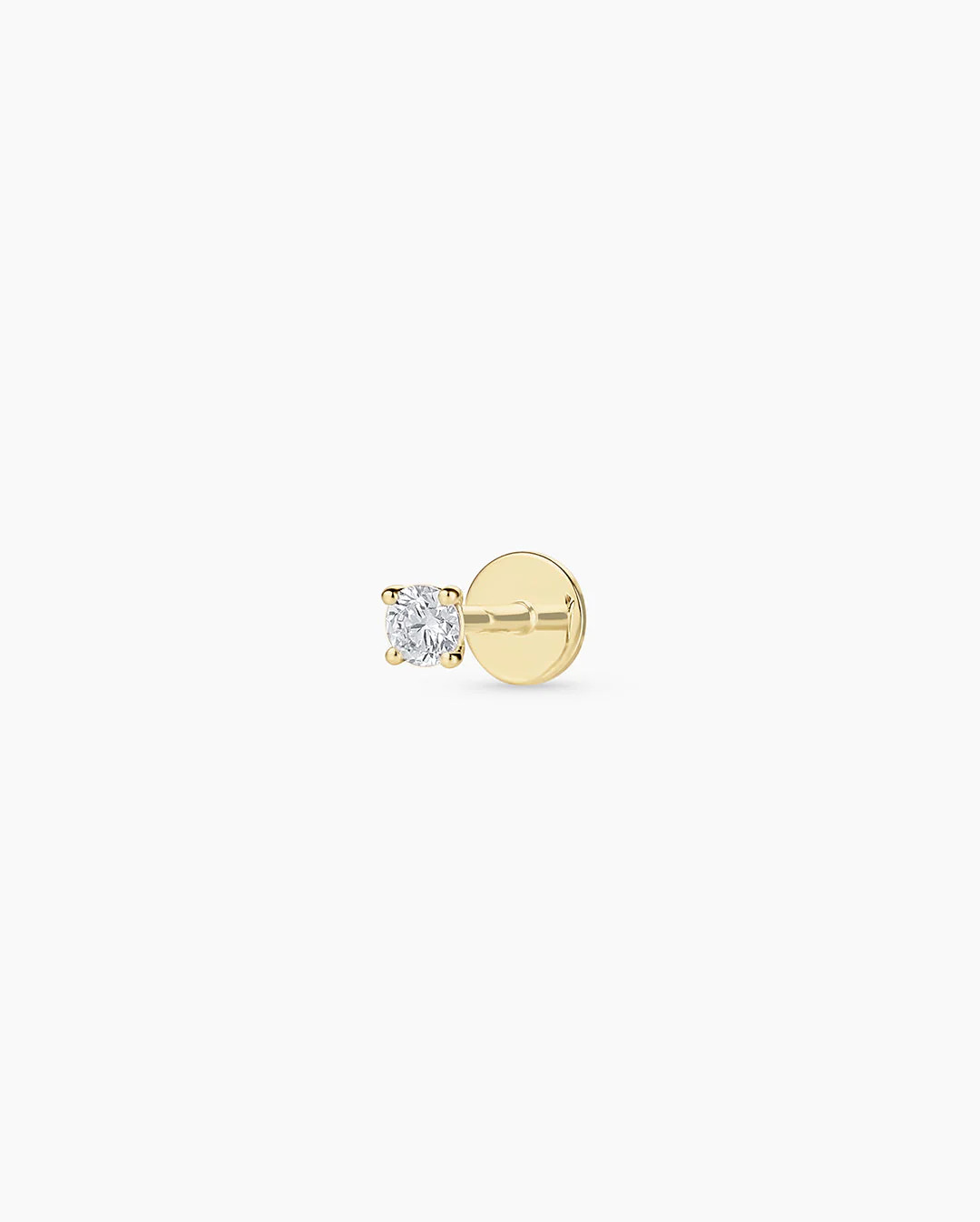 Lab Grown Diamond Solitaire Flat Back Single Stud | gorjana