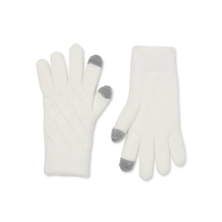 Time and Tru Women's Solid Knit Gloves | Walmart (US)