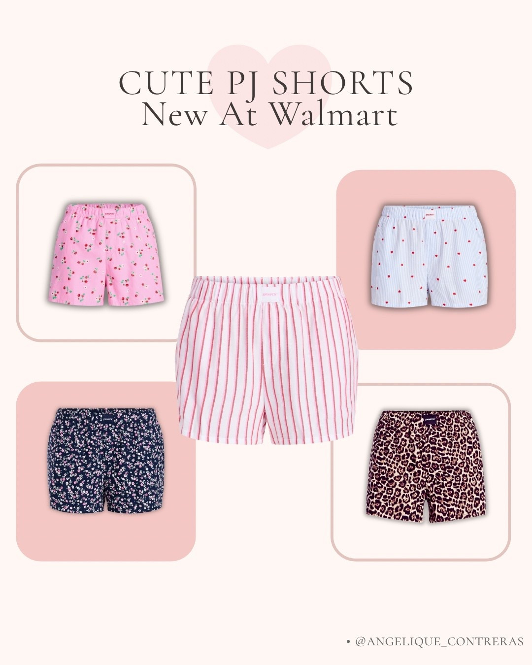 New at Walmart: the cutest PJ shorts 💕
Affordable, comfy, and so many fun prints to choose from.

#LTKselfcare #LTKmomlife #LTKFindsUnder50