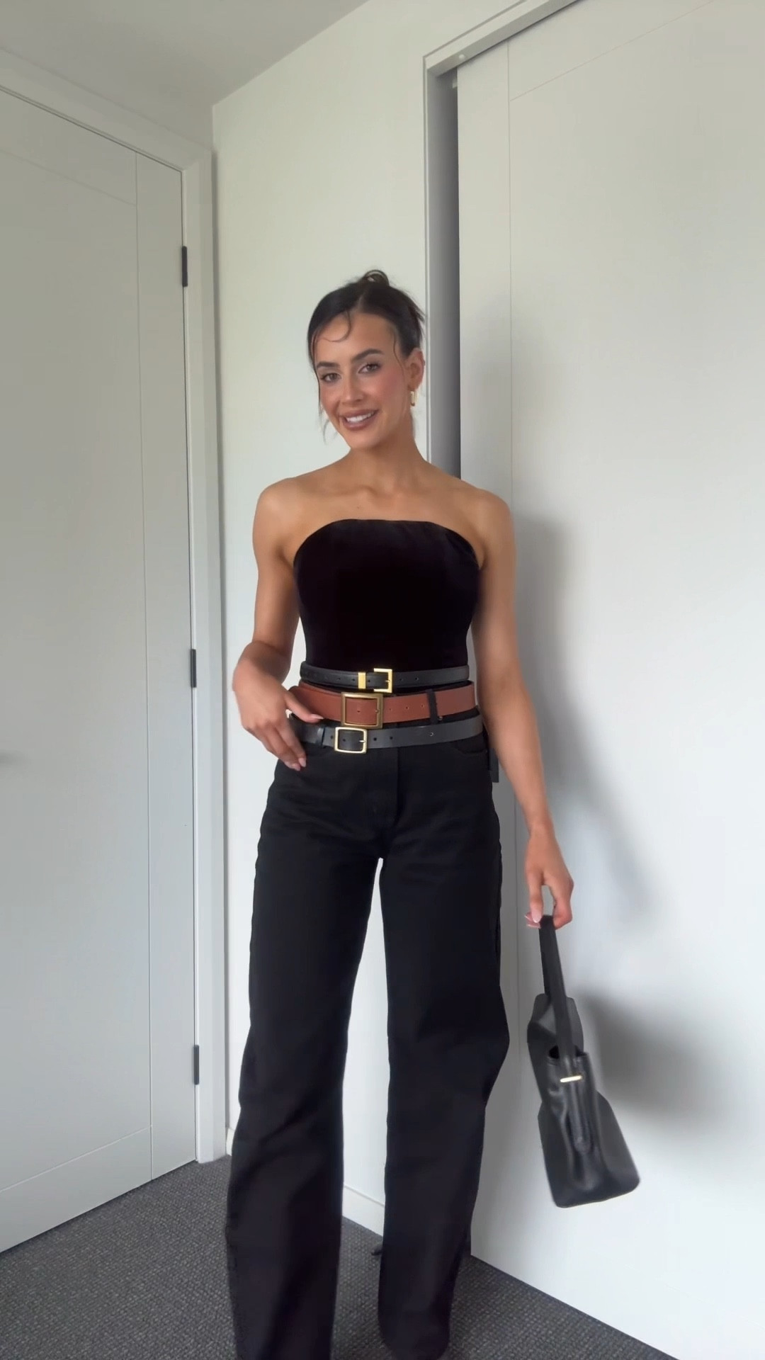Pinterest outfit. Black corset. Barrel leg jean. Belt styling 

#LTKstyletip #LTKaustralia #LTKFashionMonth