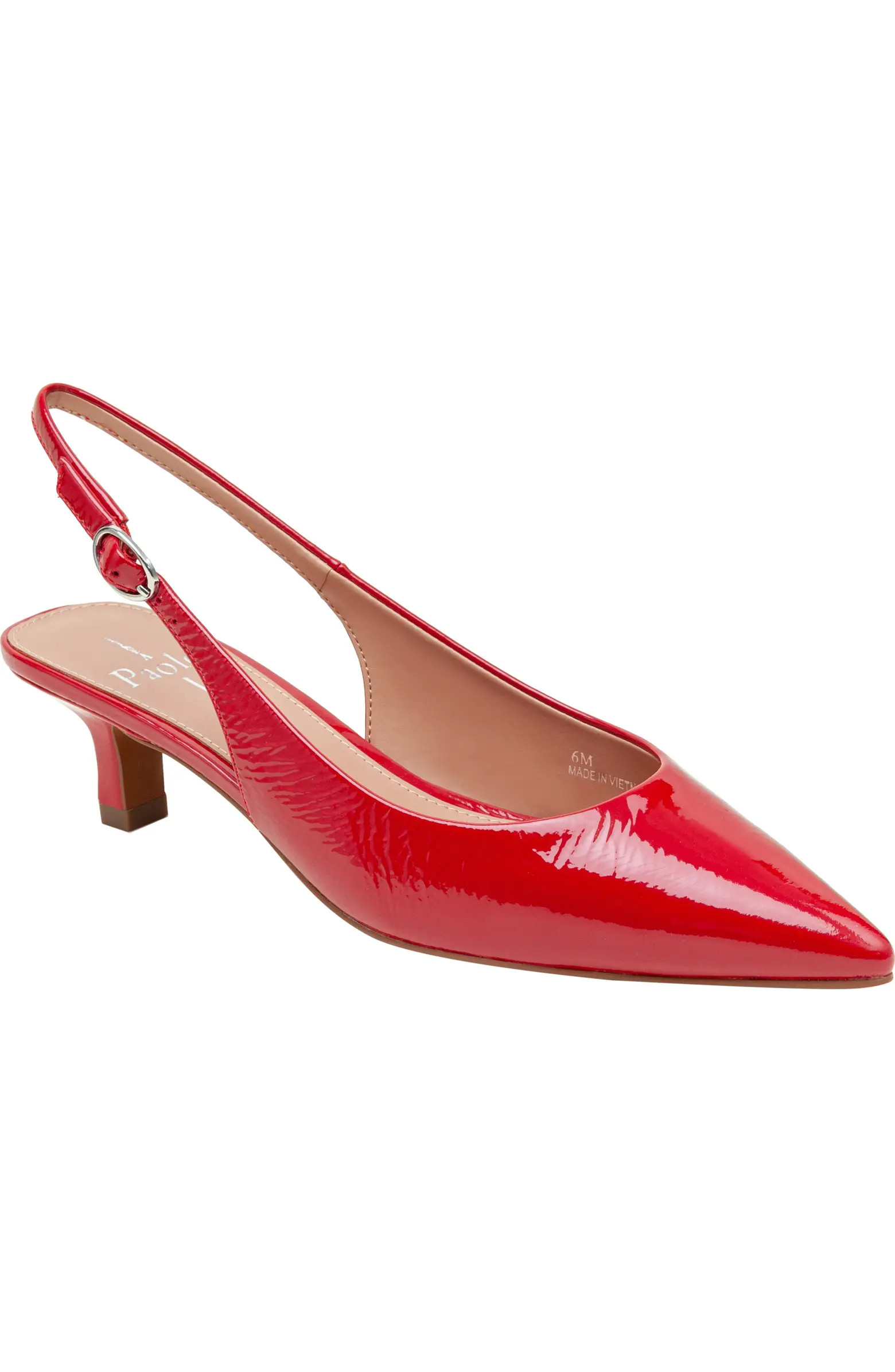 Cecil Slingback Pointed Toe Kitten Heel Pump (Women) | Nordstrom