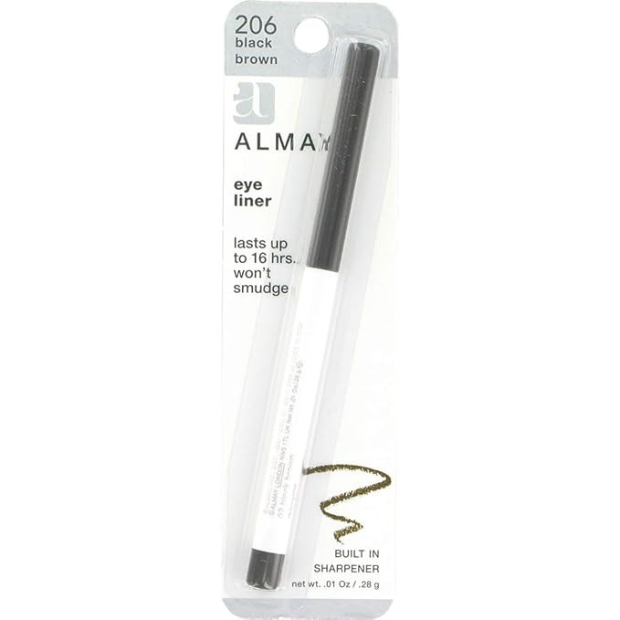 Almay Eyeliner Pencil, Black Brown [206], 0.01 oz (Pack of 3) | Amazon (US)